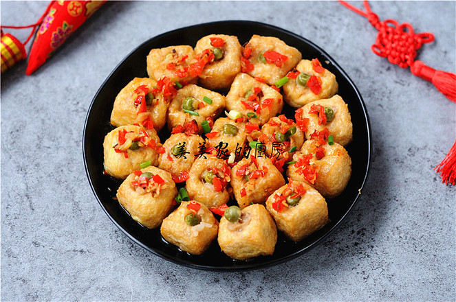 金玉滿(mǎn)堂——油豆腐糯米飯成品圖