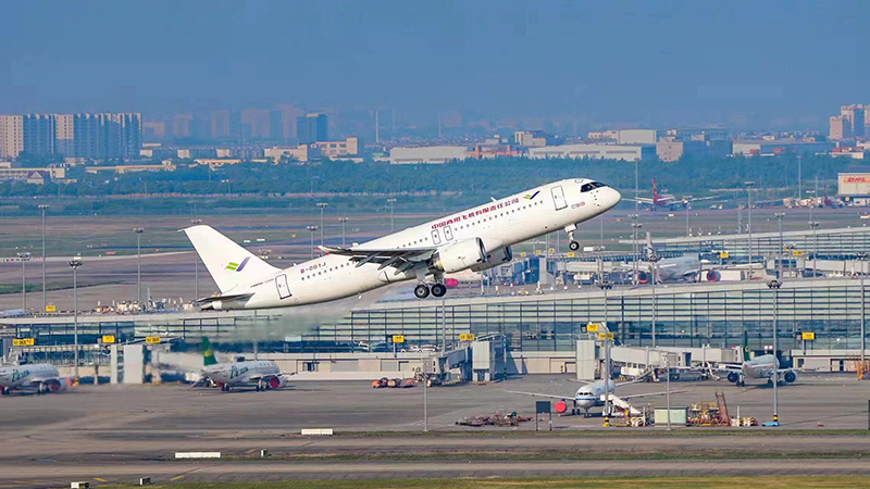 2022年5月14日，即將交付的首架C919大飛機(jī)首飛試驗(yàn)成功。